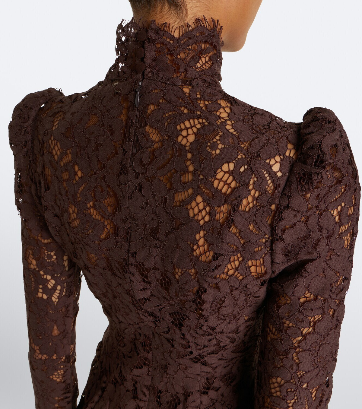 De La Vali Bodita cotton-blend lace minidress