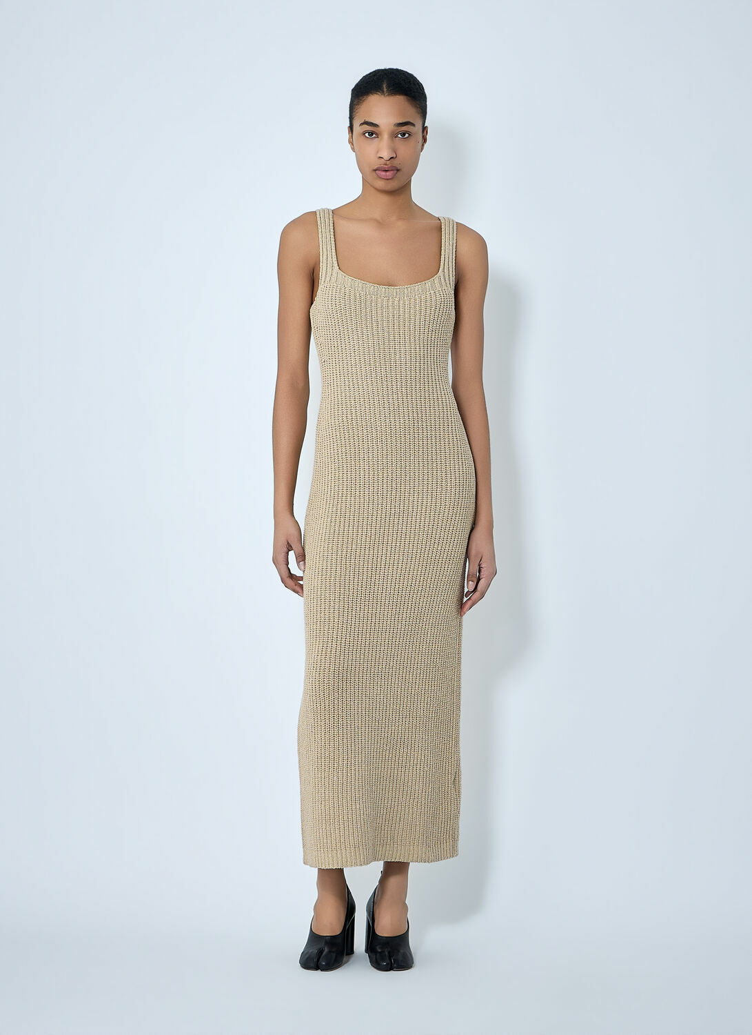 Khaite Lex Ribbed-Knit Maxi Dress