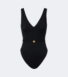 Tory Burch Double T belted swimsuit