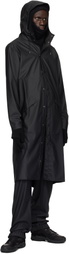 RAINS Black Longer Jacket Rain Coat