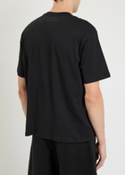Studio Nicholson Branded Cotton T-shirt Black