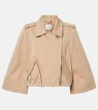 Dorothee Schumacher Luxury Layer cropped cotton-blend jacket