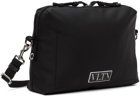 Valentino Garavani Black Canvas 'VLTN' Crossbody Bag