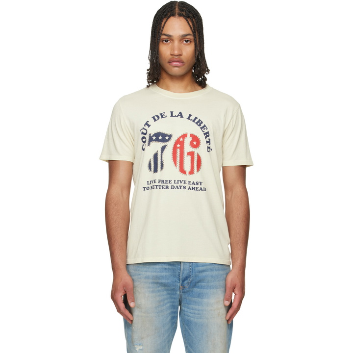 Photo: COÛT DE LA LIBERTÉ Off-White Sammy 'CDLL 76' Embellished S/S T-shirt