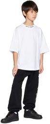 Palm Angels Kids Black Printed Sweatpants