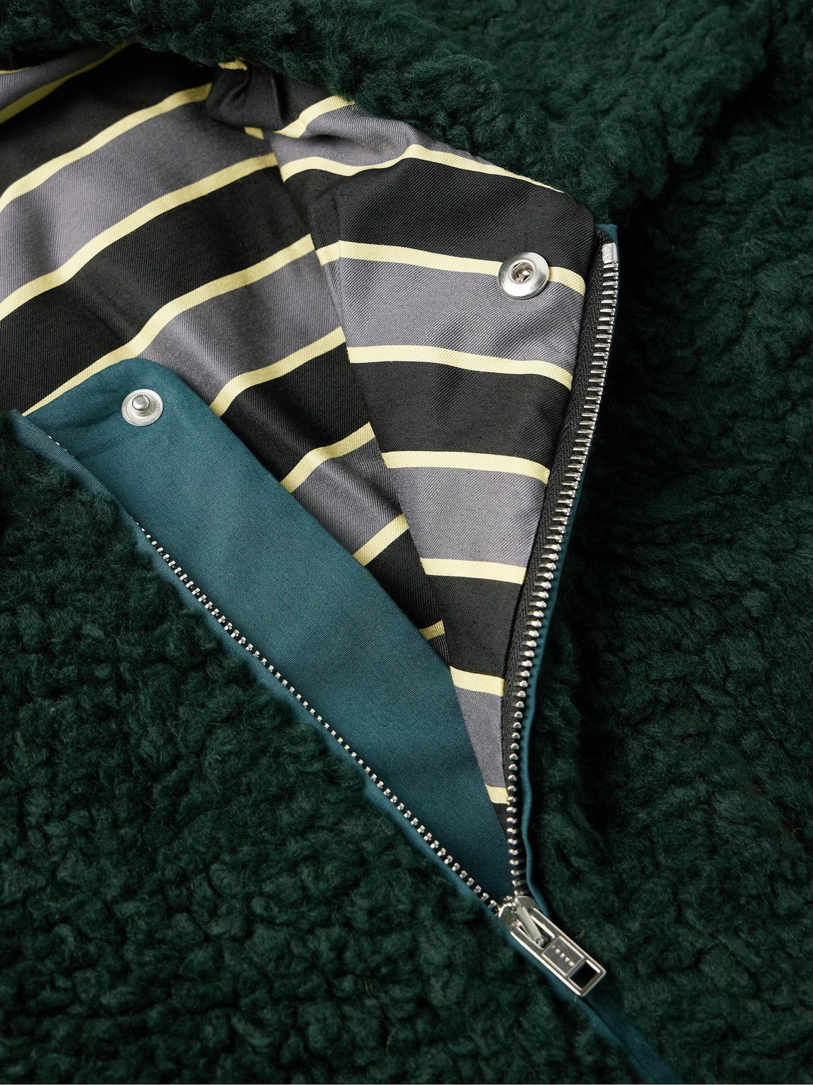 ブルゾン marni fleece jacket Marni - Oversized Fleece Jacket - Green Marni
