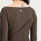 Damson Madder Women's Hannie Sheer Tie Jumper in Khaki