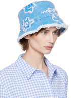 Marni Blue Patched Denim Bucket Hat
