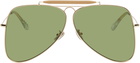 Marni Gold Show Pilot Sunglasses