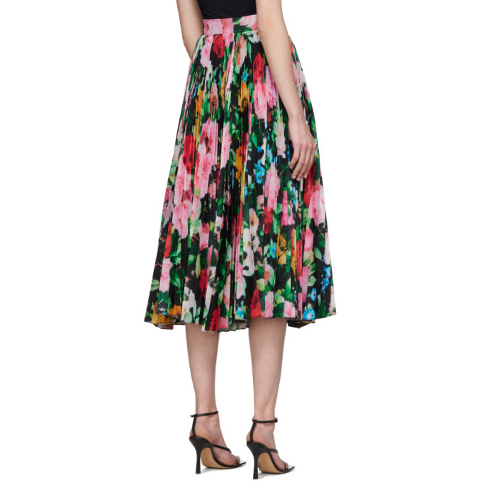 Richard Quinn SSENSE Exclusive Black Floral Skirt