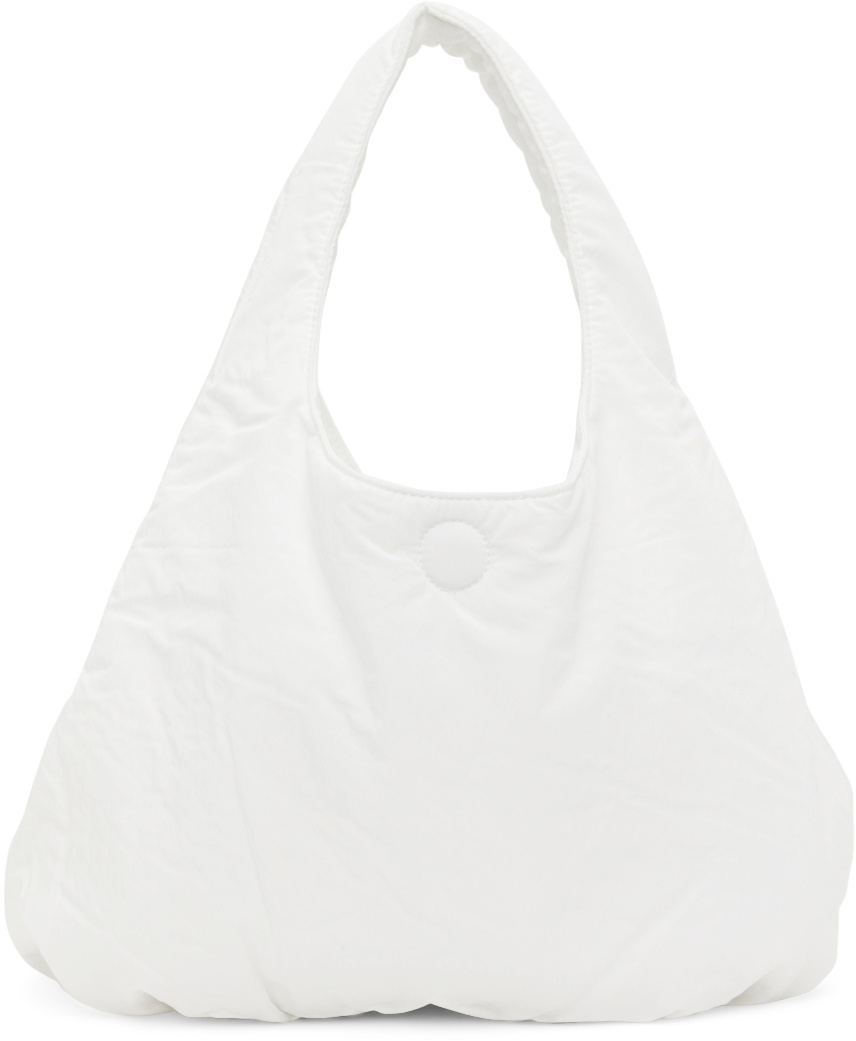 AMOMENTO White Small Padded Tote Bag AMOMENTO