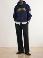 Aimé Leon Dore - Logo-Appliqué Cotton-Jersey Hoodie - Blue