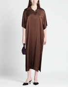 Aeron Womens Midi dress in Brown