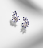 Kamyen Petal 18kt white gold earrings with diamonds