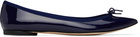 Repetto Navy Brigitte Pointy Toe Ballerina Flats