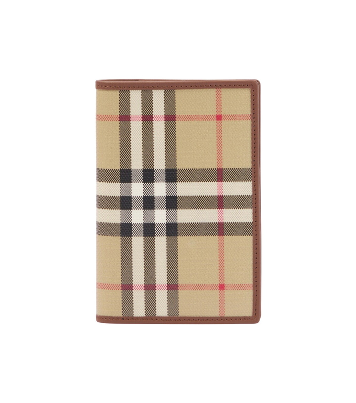 Photo: Burberry Burberry Check canvas passport holder