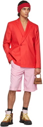 Jacquemus Red La Montagne 'La Veste Moulin' Blazer