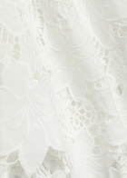 Solaqua Camilla Mini Embroidered Guipure-lace top White