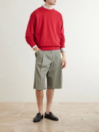 Auralee - Cotton, Wool and Silk-Blend Jersey Sweater - Red