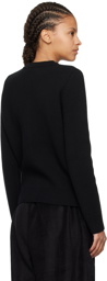 We11done Black Embroidered Cardigan