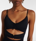 ViX Paula Hermanny Nika cutout embellished minidress