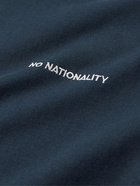 NN07 - Adam 3209 Logo-Embroidered Pima Cotton-Jersey T-Shirt - Blue