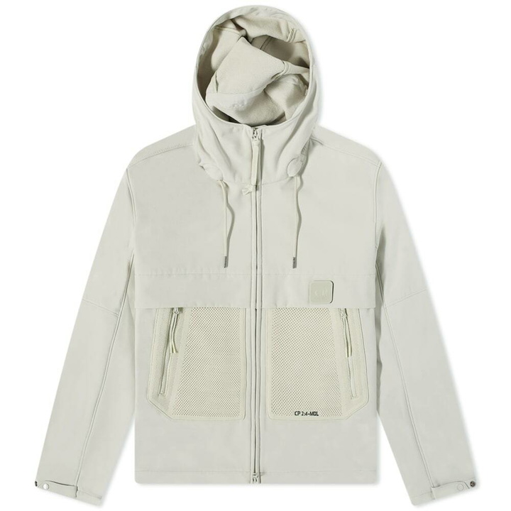 Photo: C.P. Company Men's Metropolis Shell-R Hooded Jacket in Pelican