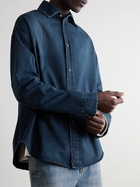 LOEWE - Cutout Denim Shirt - Blue