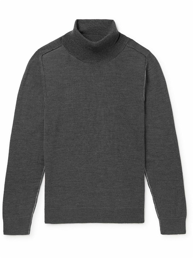 Photo: Caruso - Wool Rollneck Sweater - Gray