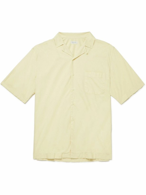 Photo: Sunspel - Camp-Collar Cotton Shirt - Yellow
