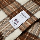 Norse Projects Men's Moon Checked Lambswool Scarf in Camel