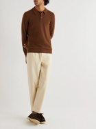 Incotex - Wool and Cashmere-Blend Sweater - Brown