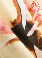 Desmond & Dempsey Hibiscus Printed Linen Camisole top Multicoloured