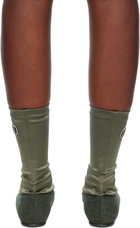 Kiko Kostadinov Khaki Proxima Low Ballerina Boots