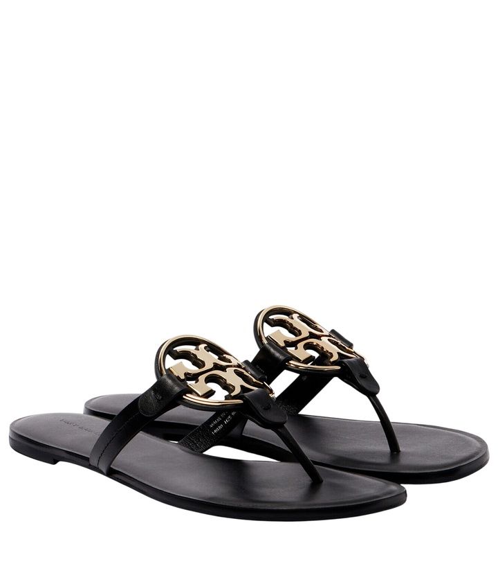 Photo: Tory Burch Metal Miller leather thong sandals