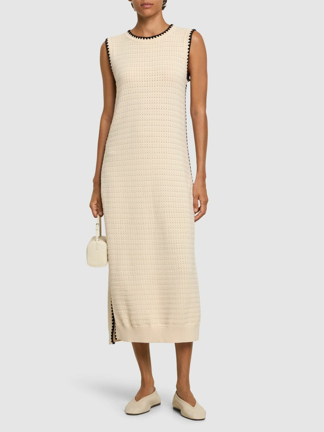 VARLEY Cotton Midi Tank Dress Varley