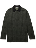 Loewe - Logo-Jacquard Polo Shirt - Green