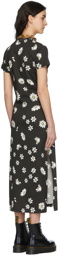 Paco Rabanne SSENSE Exclusive Black Capsule Daisy Print Dress