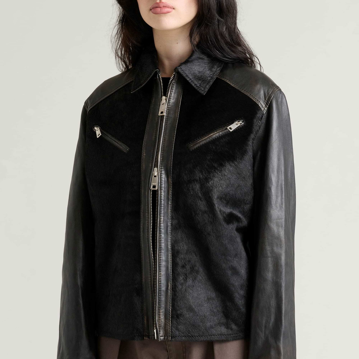 END. x Samsøe Samsøe Saeito Jacket in Black Olive