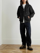 Carhartt WIP - Eldon Logo-Appliquéd Cotton-Blend Jersey Zip-Up Hoodie - Black