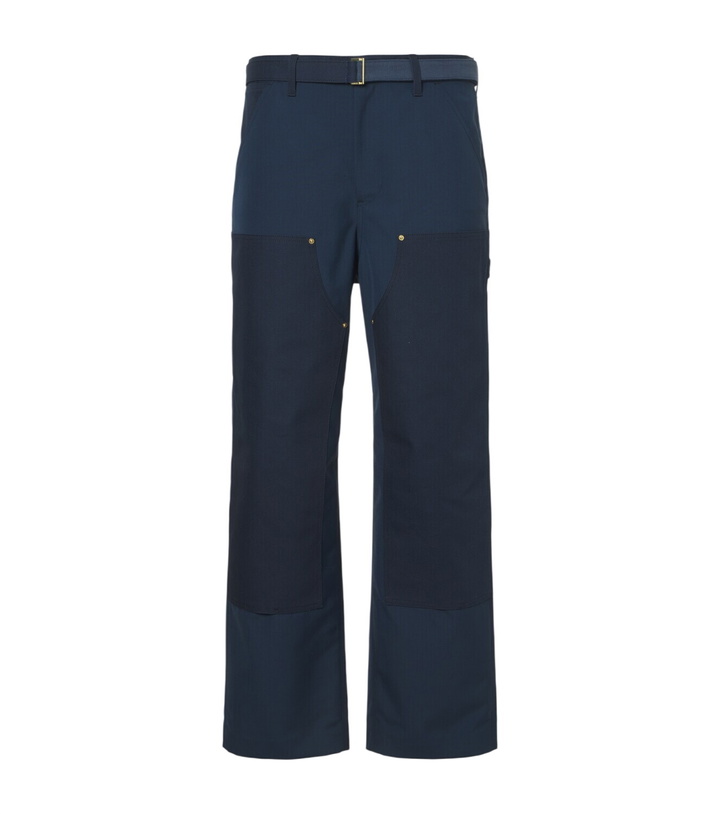 Photo: Sacai Belted wide-leg pants