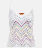 Missoni - Sequined zig-zag tank top
