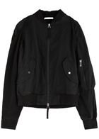 Helmut Lang MA1 Stretch-cotton Bomber Jacket Black