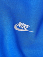 Nike - Sportswear Club Logo-Embroidered Cotton-Blend Jersey Hoodie - Blue