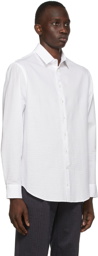 Giorgio Armani White Seersucker Shirt