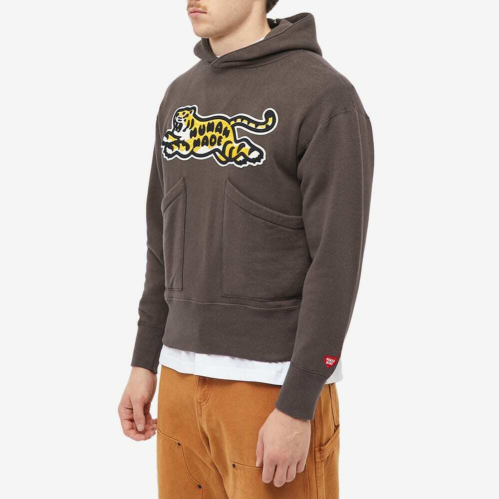 Human Made Men's Tiger Popover Hoody in Black