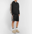Gucci - Webbing-Trimmed Tech-Jersey Shorts - Men - Black