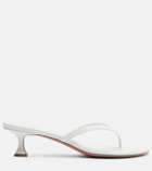 Amina Muaddi Juliette leather thong sandals