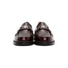 Toga Virilis Burgundy Leather Loafers