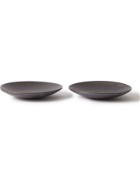 By Japan - Set of Two SyuRo Medium Stoneware Plates